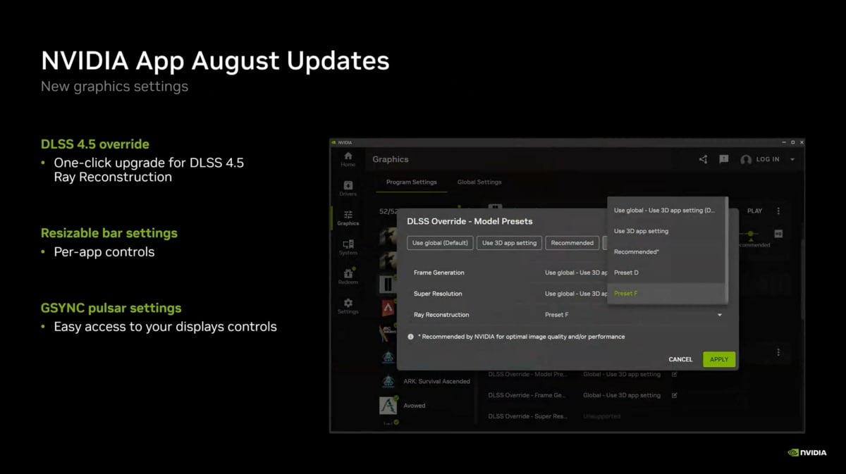 NVIDIA於Gamescom 2026揭曉DLSS 4.5光線重建技術,同步更新RTX Remix與ACE生態系 NVIDIA於Gamescom 2026揭曉DLSS 4.5光線重建技術,同步更新RTX Remix與ACE生態系